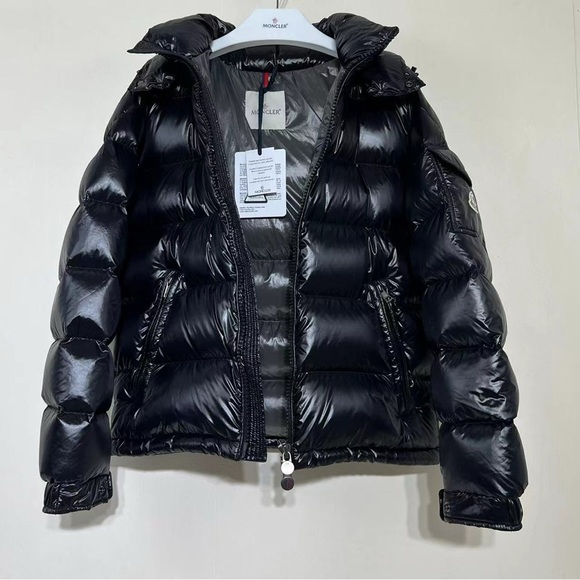 Moncler Shiny Black Down Jacket